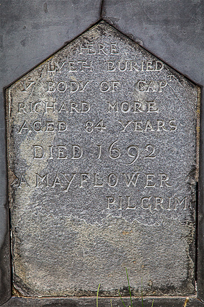 Gravestone of Pilgrim Richard More